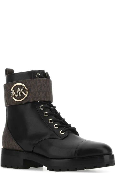 Michael Kors Boots for Women Michael Kors Black Leather Tatum Ankle Boots