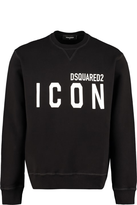 Dsquared2 for Men Dsquared2 Logo Detail Cotton Sweatshirt