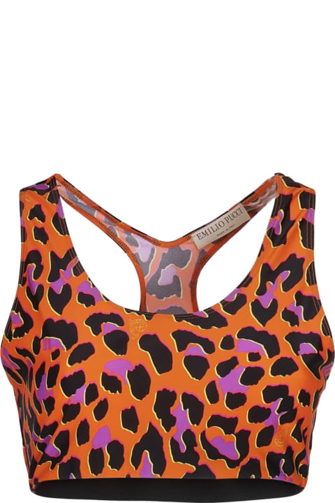 Fashion for Women Pucci Leopard Print Crop Top