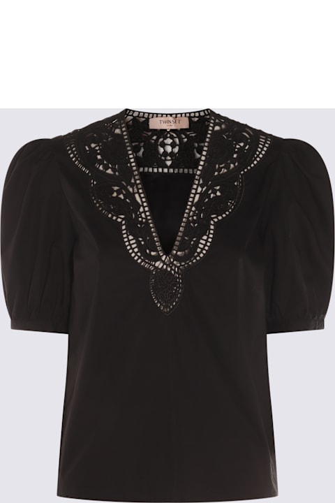TwinSet for Women TwinSet Black Cotton Top
