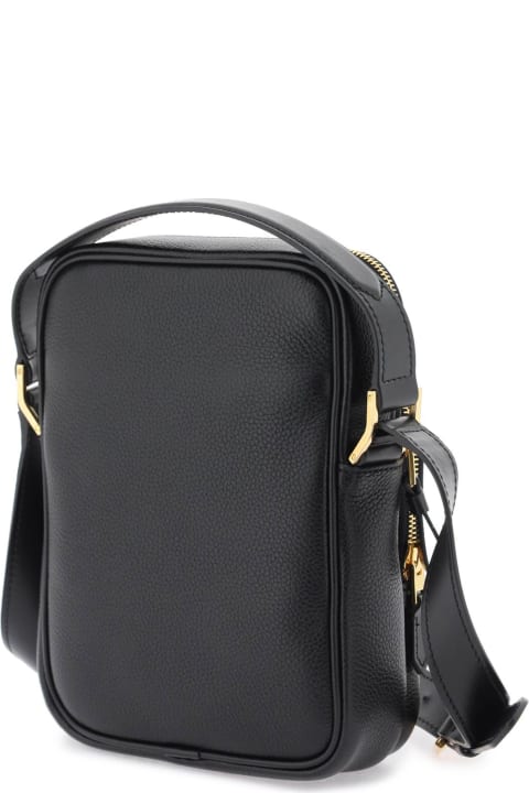 Sale for Men Tom Ford Grained Leather Crossbody Bag