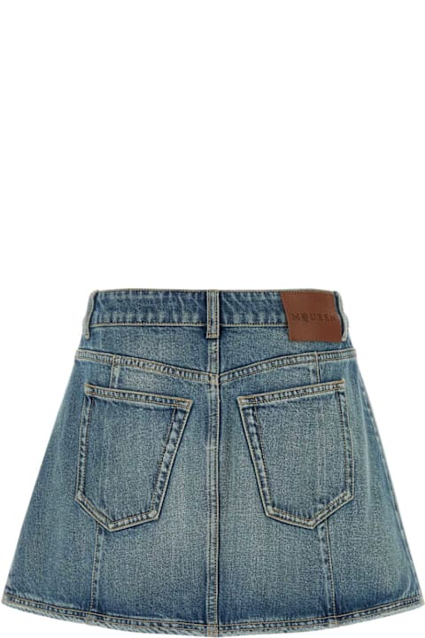 Alexander McQueen Clothing for Women Alexander McQueen Denim Mini Skirt