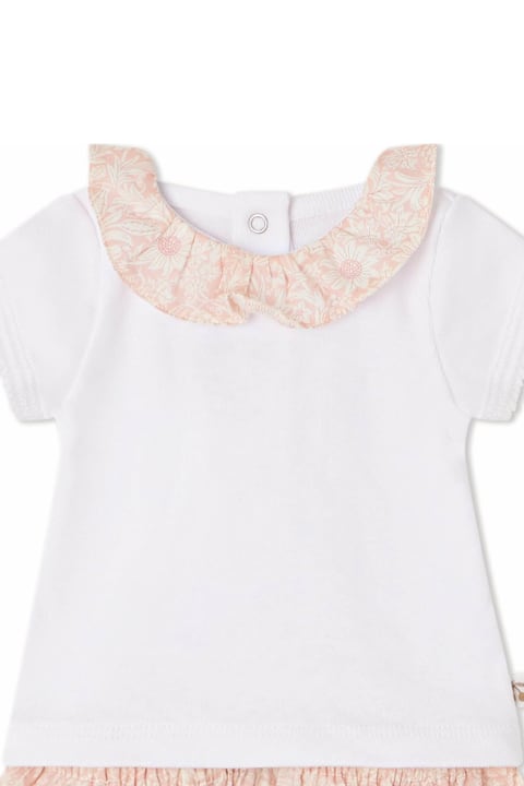 Bonpoint Clothing for Baby Girls Bonpoint Floria Gift Set In White And Pink