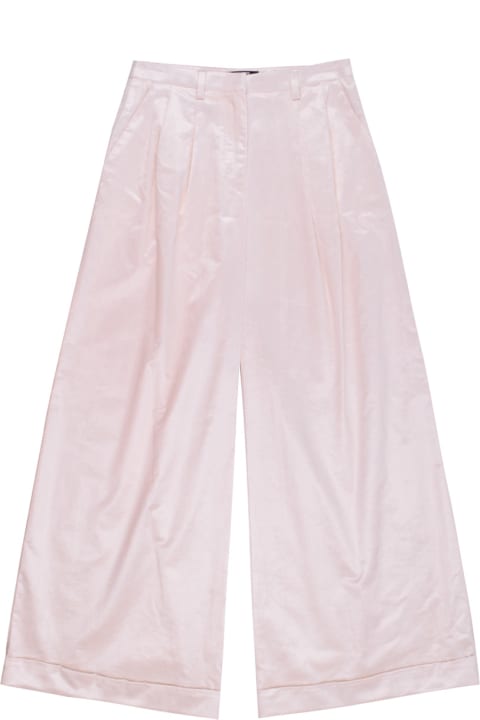 Wide Trousers With Pleats