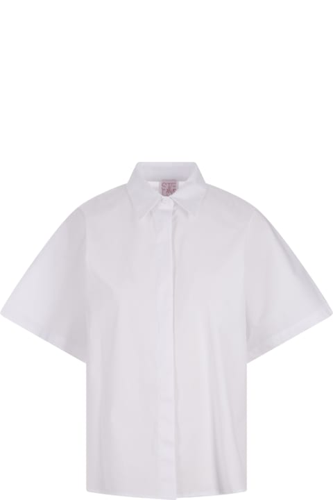 Stella Jean Clothing for Women Stella Jean White Shirt With Short Sleeves