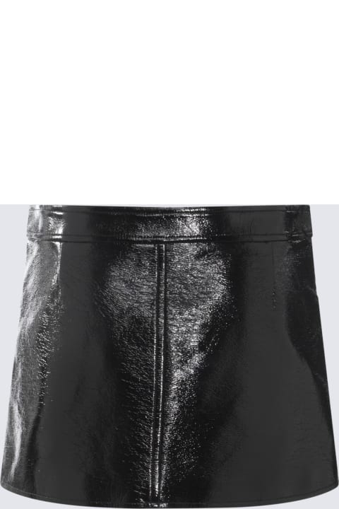 Courrèges Skirts for Women Courrèges Black Cotton Mini Skirt
