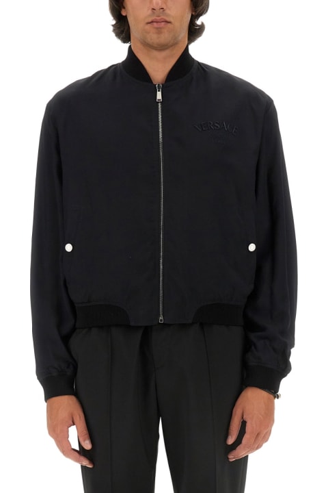 Versace Coats & Jackets for Men Versace Reversible Baroque Sea Jacket