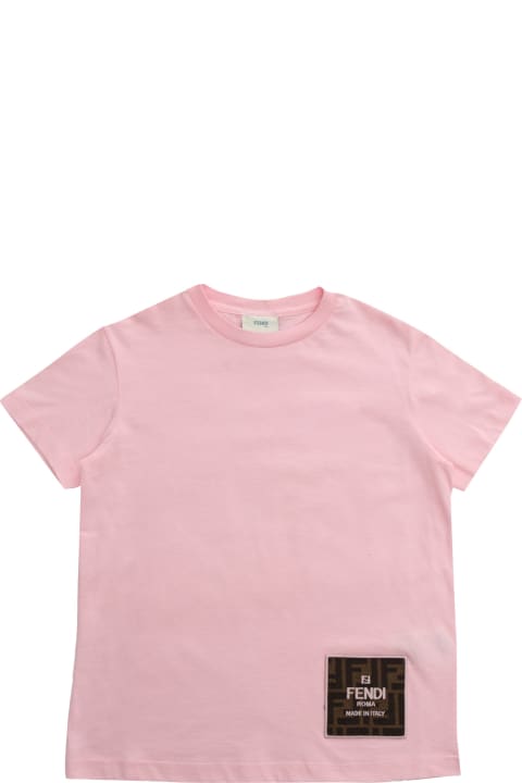 Fendi for Boys Fendi Pink Fendi T-shirt