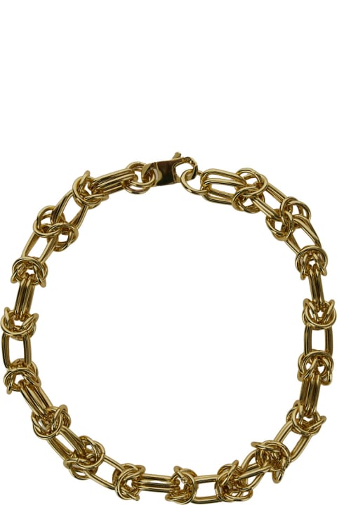 ウィメンズ Federica Tosiのネックレス Federica Tosi 'cecile' Twisted Chain Necklace In 18k Plated Bronze Woman