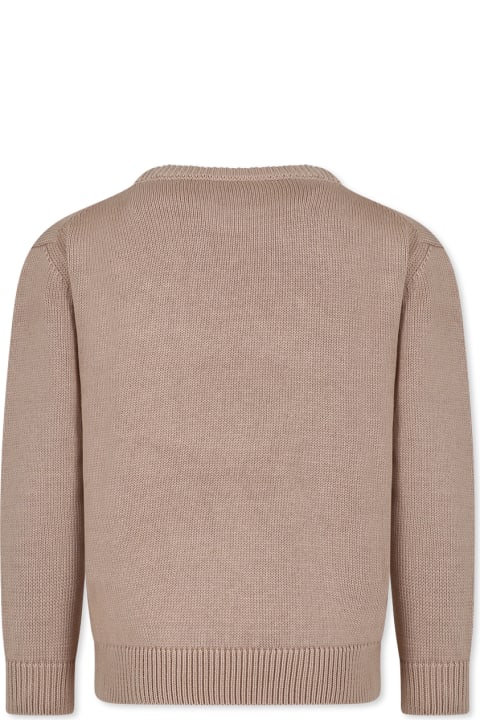 Dolce & Gabbana Sweaters & Sweatshirts for Women Dolce & Gabbana Beige Sweat For Boy With Logo