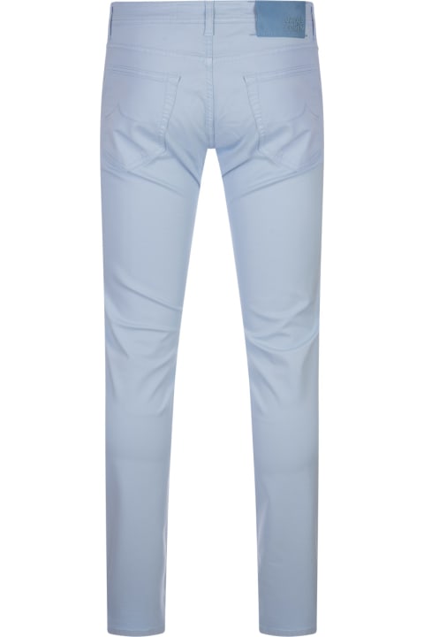 Jacob Cohen Pants for Men Jacob Cohen Light Blue Nick Slim Trousers