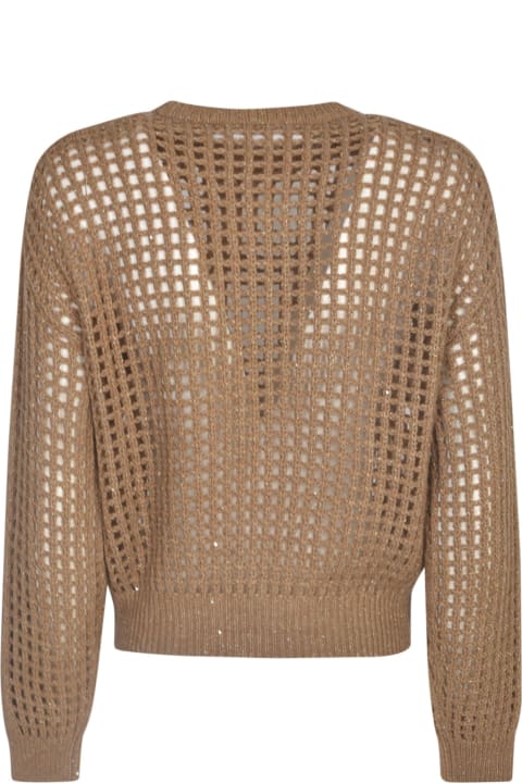 Fashion for Women Brunello Cucinelli Crochet Knit Sweater