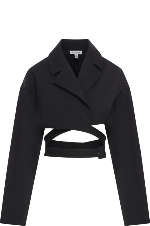 Alaia Coats & Jackets for Women Alaia Crossover Jacket