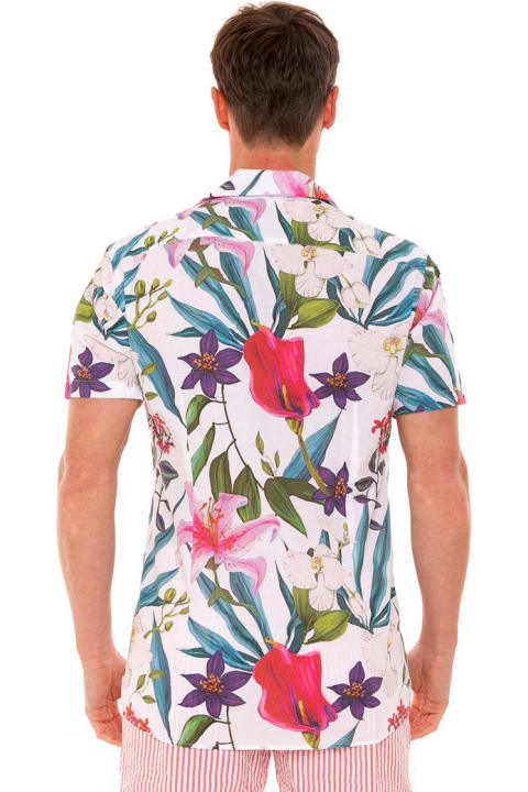 MC2 Saint Barth Shirts for Men MC2 Saint Barth Tropical Print Man Shirt