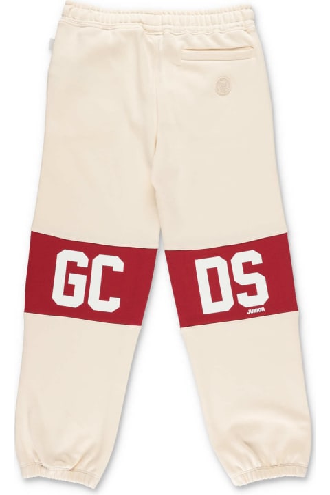 GCDS Mini for Kids GCDS Mini Gcds Pantaloni Panna In Felpa Di Cotone