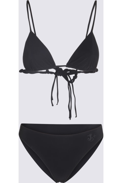 Jil Sander Swimwear for Women Jil Sander Black Trangle Bikini Beachwear