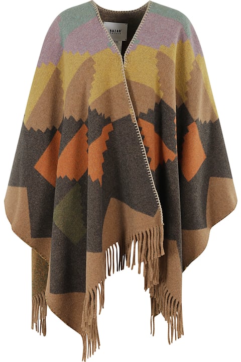 Bazar Deluxe معاطف وجواكت لـ السيدات Bazar Deluxe Poncho Navajo