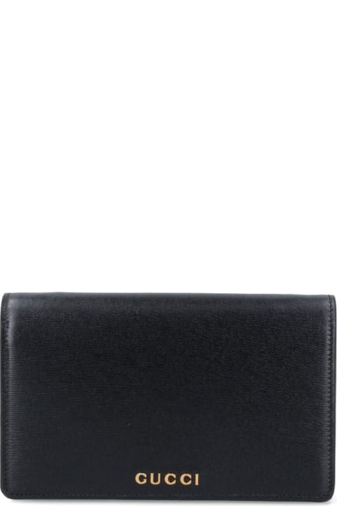 Logo Shoulder Strap Wallet