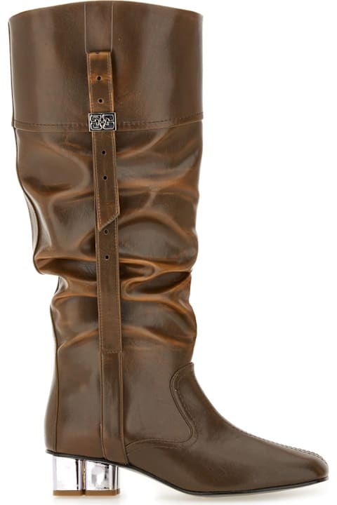Ganni Boots for Women Ganni Slouchy Boot "butterfly"