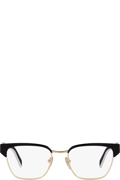 Accessories for Women Prada Eyewear Pr 65yv Black / Pale Gold Glasses