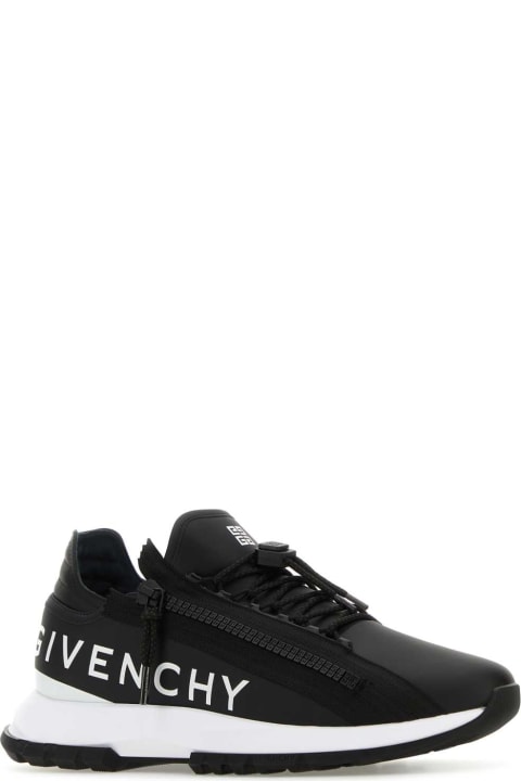Shoes for Men Givenchy Black Leather Spectre Sneakers