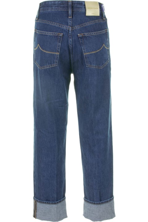 Jacob Cohen Clothing for Women Jacob Cohen High Waist Boyfriend Jeans With Cuff