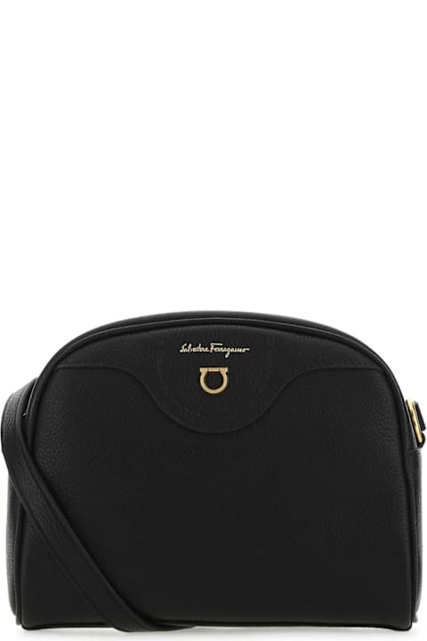 Ferragamo Bags for Women Ferragamo Black Leather Crossbody Bag
