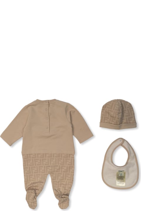 ウィメンズ新着アイテム Fendi Fendi Kids Baby Set: Playsuit, Hat & Bib