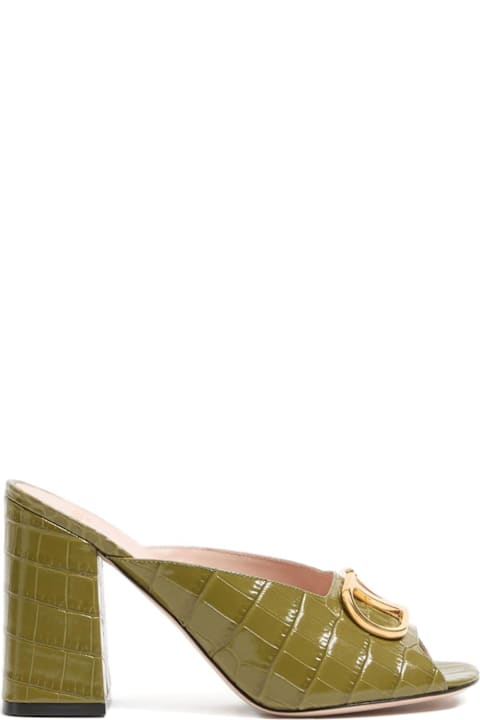 Valentino Garavani Vlogo Signature Leather Mules