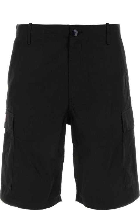 メンズ新着アイテム Kenzo Black Cotton Bermuda Shorts