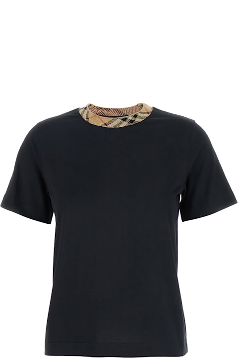 Burberry for Women Burberry Black Cotton T-shirt