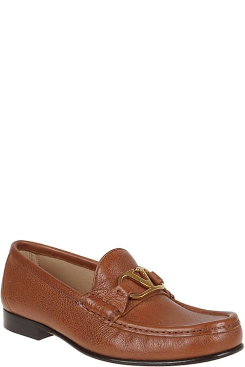 Valentino Garavani Flat Shoes for Women Valentino Garavani Garavani Vlogo Signature Almond Toe Loafers