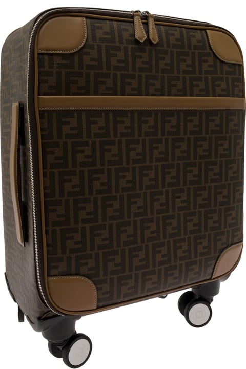 Fendi Luggage for Men Fendi Cabin Size Ff Trolley