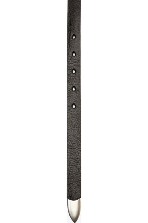 Our Legacy Belts for Men Our Legacy 2 Cm Belt Black leather belt - 2 cm belt