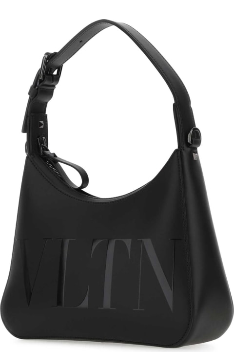Bags Sale for Men Valentino Garavani Black Leather Vltn Handbag