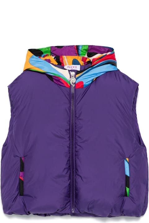 Pucci Coats & Jackets for Girls Pucci Giubbino Smanicato