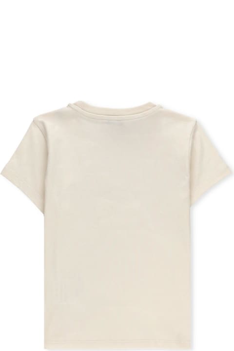 T-Shirts & Polo Shirts for Boys Moncler Logo Embroidered Crewneck T-shirt