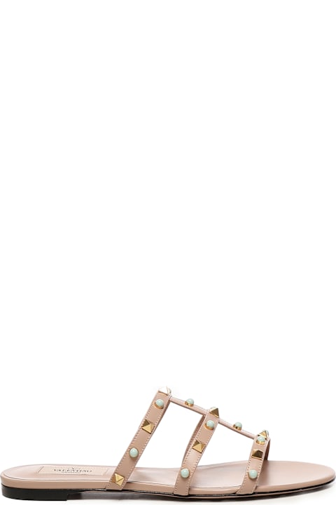 Valentino Garavani Shoes for Women Valentino Garavani Rockstud Leather Slide