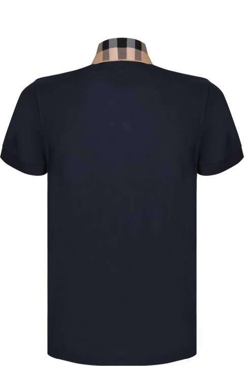 インテリア Burberry 'cody' Navy Cotton Polo Shirt