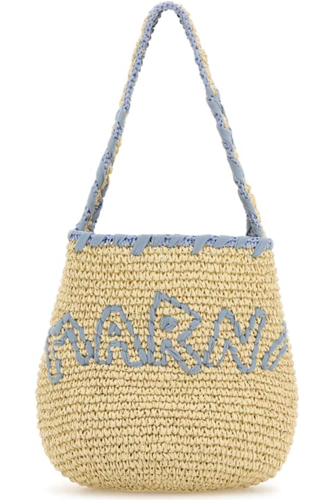 Marni Raffia Small Nassa Shoulder Bag | italist