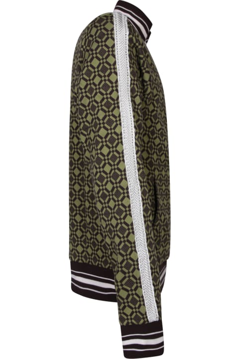 Wales Bonner معاطف وجواكت لـ القسم الرجالي Wales Bonner Olive Green Power Vmil Track Jacket