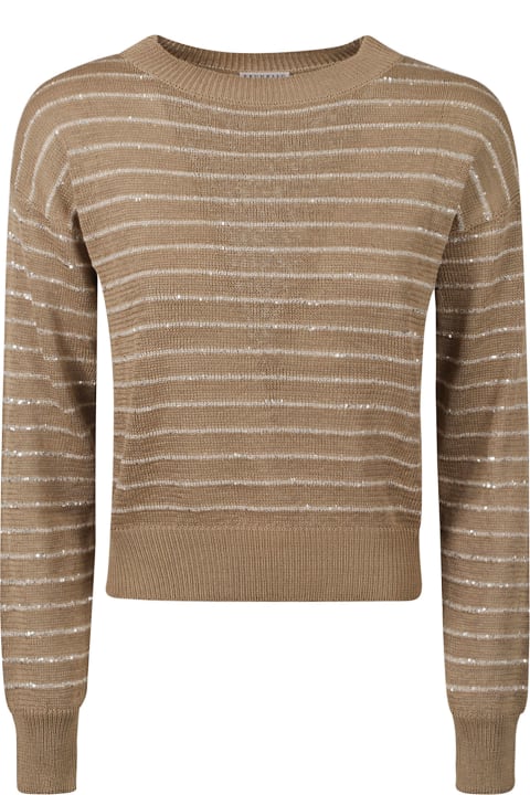 Glittery Striped Sweater