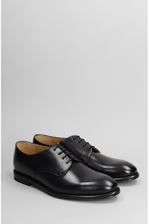 Henderson Baracco for Women Henderson Baracco Lace Up Shoes In Black Leather