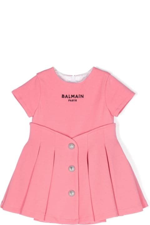 Balmain for Baby Girls Balmain Abito Con Ricamo