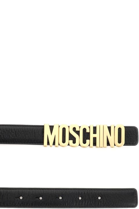 Belts for Women Moschino Lettering Logo Belt