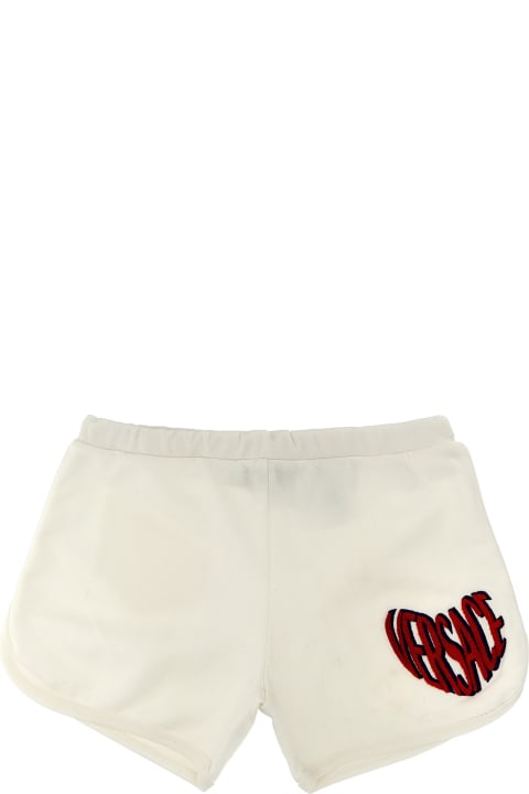 Fashion for Girls Versace Logo Embroidery Shorts