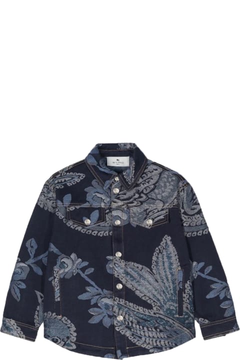 Etro Coats & Jackets for Girls Etro Jacquard Denim Jacket