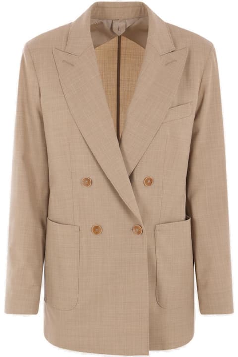 Max Mara Coats & Jackets for Women Max Mara Double-breasted Long-sleeved Jacket