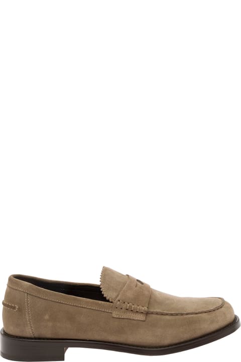 Doucal's Loafers & Boat Shoes for Women Doucal's Beige Pull-on Loafers In Suede Man