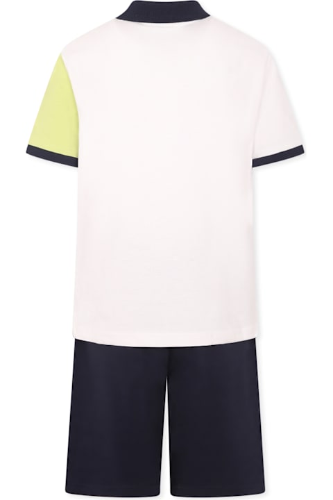 Hugo Boss Suits for Boys Hugo Boss Multicolor Suit For Boy With Logo